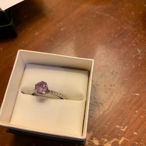 Pandora ring with Amethyst stone